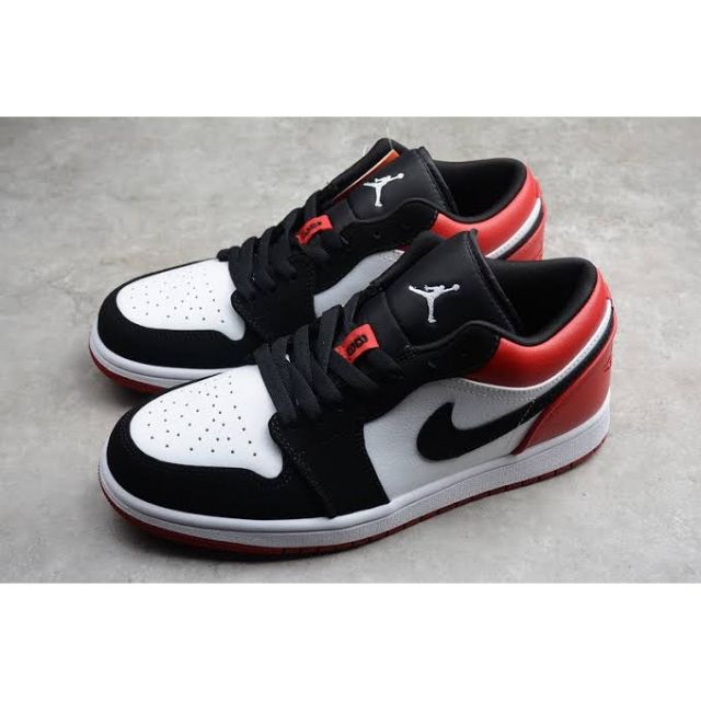 Nike Air Jordan 1 Low Black Toe | Shopee Thailand