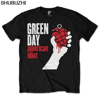 Licensed - Green Day - American Idiot เสื้อยืด สไตล์พังก์ร็อค