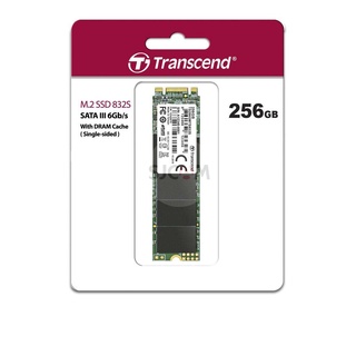 Transcend M.2 SSD 256GB Single-Sided(R max 530 MB/s W max 400 MB/s) รับประกัน 5 ปี - มีใบกำกับภาษี-TS256GMTS832S