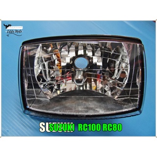 SUZUKI RC100 RC80 HEADLIGHT HEADLAMP "DIAMOND" SET // ไฟหน้า (เพชร) โคม จานฉาย