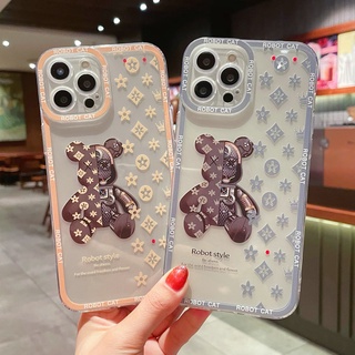 เคสมือถือ แบบนิ่ม ลายหุ่นยนต์สีส้ม ป้องกันเลนส์ สําหรับ VIVO Y53S Y51 Y51A Y31 2021 Y33S Y21S Y21 Y52 Y72 5G Y15S Y15A Y20 Y20i Y12S Y12A Y20s G Y30 Y50 Y30i Y12 Y15 Y17 U10