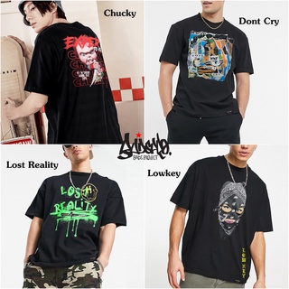 [ปรับแต่งได้]Just Say Bad  ® เสื้อ Oversize รุ่น Chucky / Boy Dont / LOST Reality / Lowkey  สีดำ OS