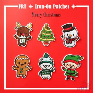 ☸ VSCO - Merry Christmas Patch ☸ 1Pc Xmas Diy Sew On Iron On Badges Patches