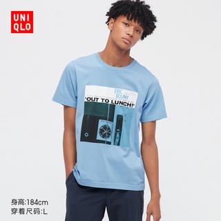 Uniqlo เสื้อยืดลําลอง แขนสั้น พิมพ์ลาย UT BLUE NOTE RECORDS สําหรับผู้ชาย ผู้หญิง คู่รัก446381