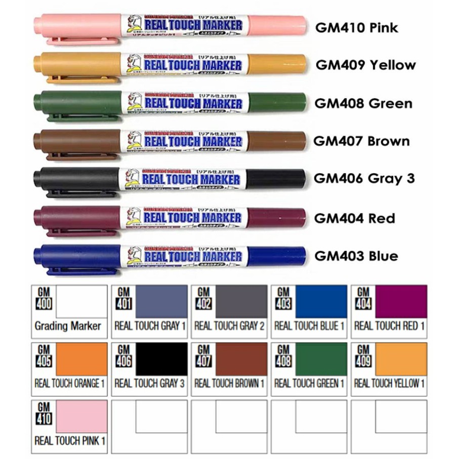 ปากกากันดั้มมาร์คเกอร์ Gundam Marker Real Touch Marker มีให้เลือกหลายสี (Mr.Hobby)