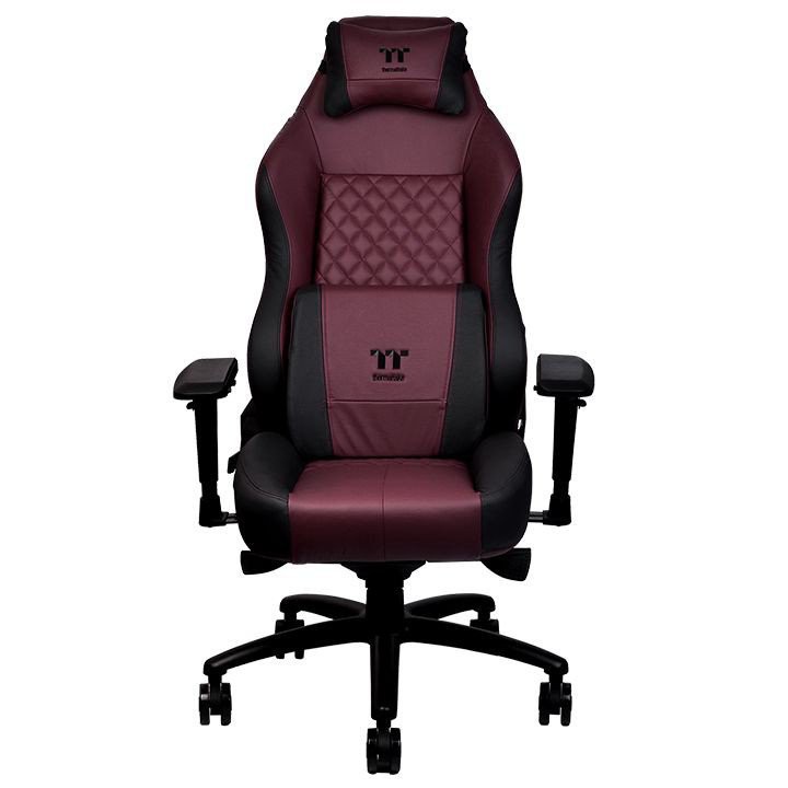 เก้าอี้เกมมิ่ง Thermaltake X Comfort Real Leather Burgundy Red Gaming Chair (GGC-XCR-BRLFDL-TW)