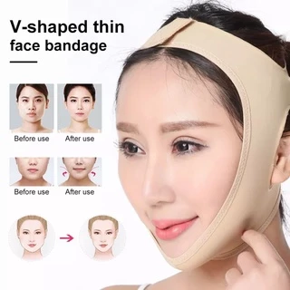 สายรัดหน้าเรียว ที่รัดหน้าเรียว หน้าวีเชฟ เก็บเหนียง ยกกระชับหน้า ลดแก้ม ผ้ารัดหน้าเรียว