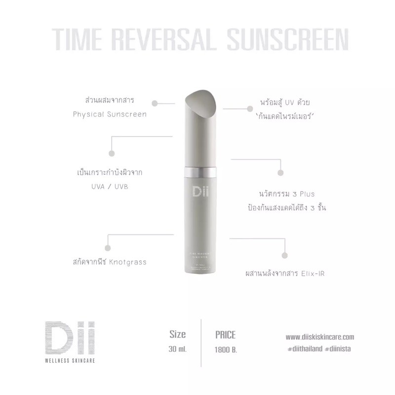 DII กันแดด Time Reversal Sunscreen