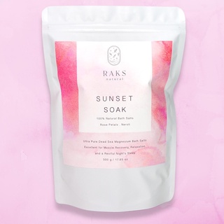 RAKS NATURAL Sunset Magnesium Bath Salt Floral Blend เกลือแม…