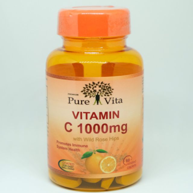 วิตามินซี เพียวไวต้า Vitamin C Purevita 60 เม็ด