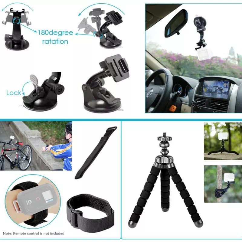 ชุดอุปกรณ์เสริมสำหรับกล้องแอคชั่นแคม,ชุดอุปกรณ์เสริมสำหรับกล้อง Accioncam Nanotech ,Gopro สต็อกในไทย