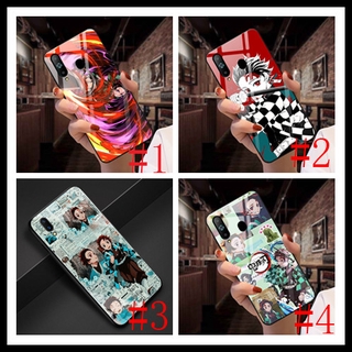 เคสโทรศัพท์มือถือ สําหรับ Samsung Galaxy A23 A33 A52 A53 A71 A72 A73 S23 Plus Ultra 230411 เคสโทรศัพท์กระจกนิรภัย ลายดาบพิฆาตอสูร Kimetsu no Yaiba Kamado Tanjirou