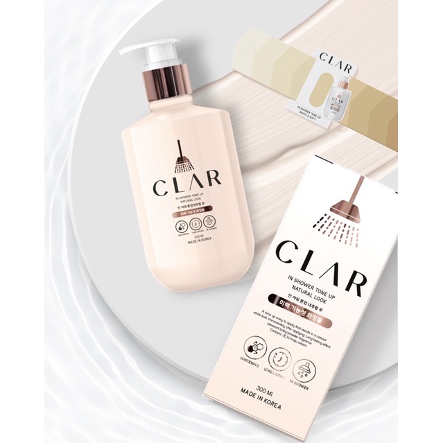 พร้อมส่งแท้ NEW CLAR ครีมอาบน้ำตัวขาว CLAR IN SHOWER TONE UP NATURAL ...