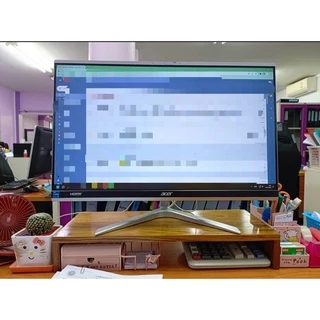 ชั้นวางจอคอมไม้สัก ชั้นวางของบนโต๊ะ ขนาดอื่นทักแชทได้จ้า