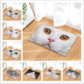 😻พรมเช็ดเท้าลายหน้าเเมว ขนาด 40x60 cm พรมเเต่งบ้าน พรมเเมว 😻