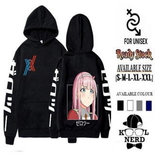 เสื้อจั๊มเปอร์ ผ้าฝ้าย ลายโลโก้อนิเมะ DARLING IN THE FRANXX WANJTA ZERO TWO สวยงาม ของขวัญที่ดีที่สุด สําหรับเพื่อน