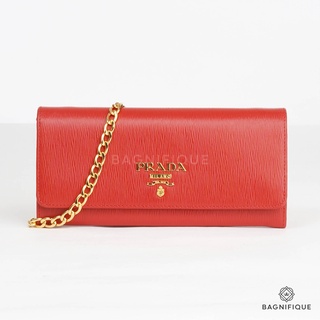 PRADA WOC RED LACCA แท้ 100%