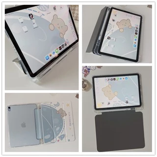 เคสไอเเพด ที่มีช่องเสียบปากกา ฝาหลังแบบใส For pad 9.7 gen5/6 gen7/8/9 Air1/2 Air4/Air5 Gen10/11 A16 pro11 Pro13 Air6/7