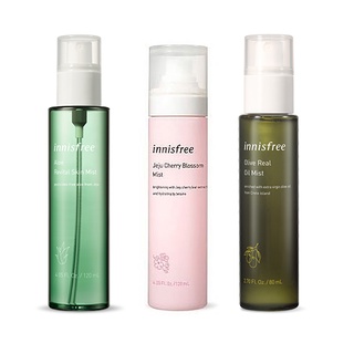 Innisfree Aloe Revital Skin Mist 120ml / Jeju Cherry Blossom Mist 120ml / Olive Real Oil Mist 80ml