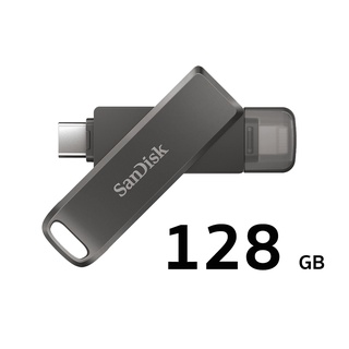 SanDisk iXpand Flash Drive Luxe 128G (SDIX70N-128G-GN6NE) แฟลชไดรฟ์ 2in1ใช้สำหรับ i ไอ-Phone และ USB Type C