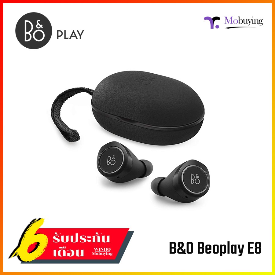 หูฟังบลูทูธ B&amp;O Beoplay E8 Truly Wireless Bluetooth Earphones - Black เสียงคมชัดระดับพรีเมี่ยม ของแท้รับประกัน