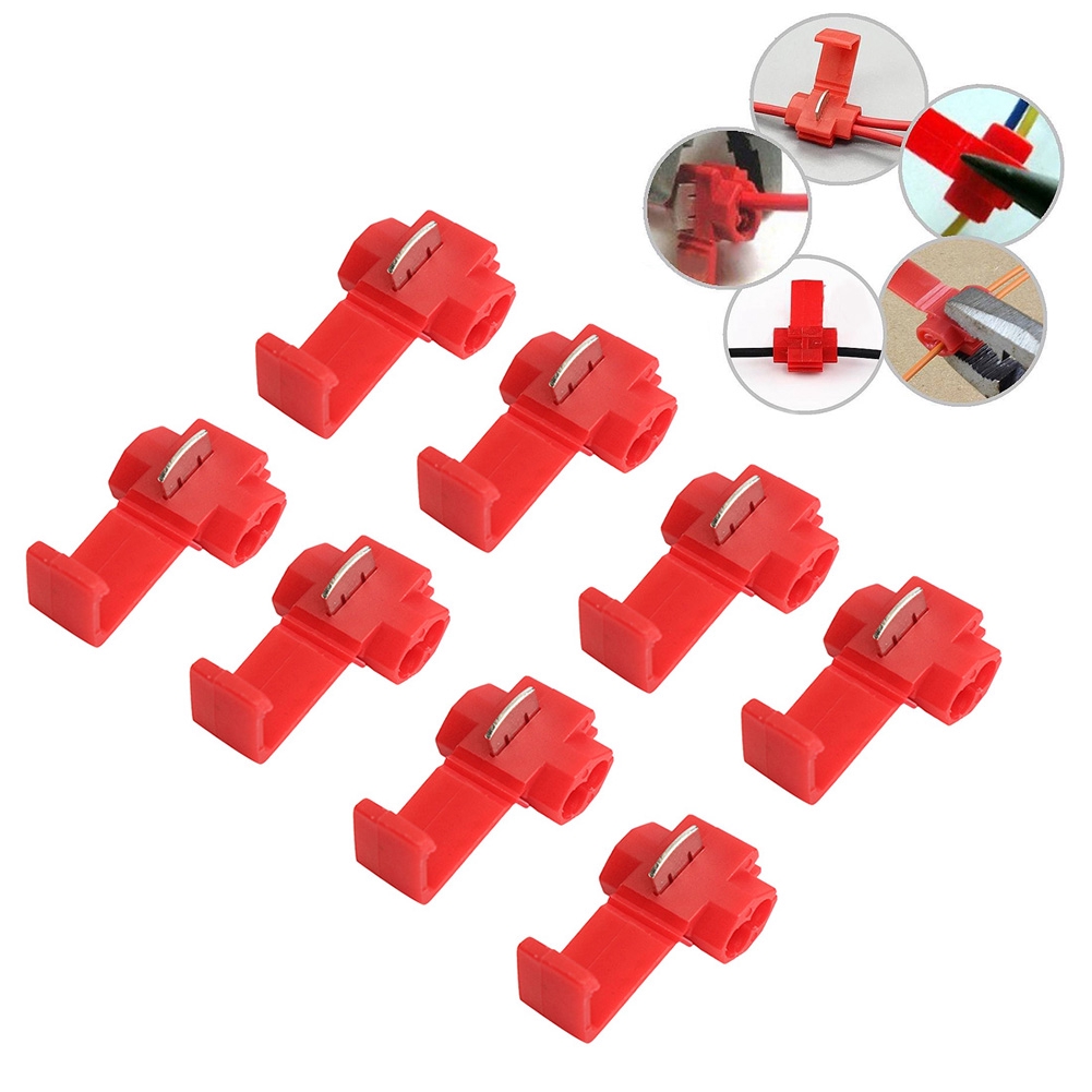 50pcs Terminals For Car Accessories Electrical Cable Easy Install Lock