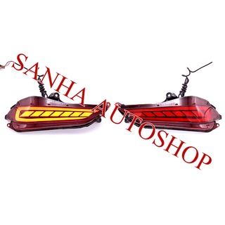 ไฟทับทิมกันชนท้ายมีไฟ Led Toyota Yaris Ativ ปี 2017,2018,2019,2020,2021 รุ่น V2