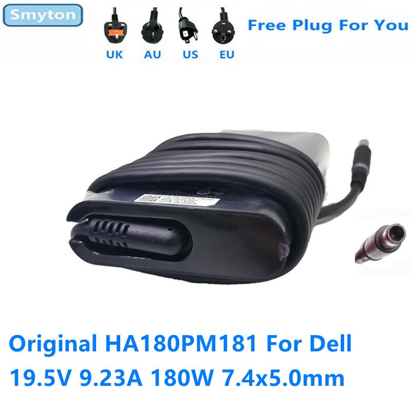 Original AC Adapter Charger สําหรับ Dell 19.5V 9.23A 180W HA180PM181 0N7MWW INSPIRON 15 7530 ALIENWA