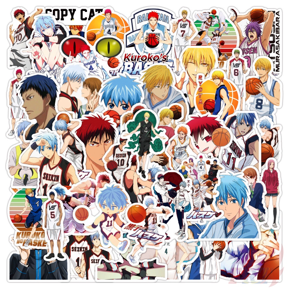 Kuroko's Basketball Series 01 Stickers 50Pcs/Set Kuroko Tetsuya Waterproof DIY Decals Doodle Stickers