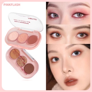 [ใหม่] Pinkflash Game พาเลทอายแชโดว์ 11 เฉดสีชมพู พาเลทอายแชโดว์ 3 สี เนื้อดินน้ำมัน แมท เนื้อใยไหม ประกายชิมเมอร์ สีสวยมาก