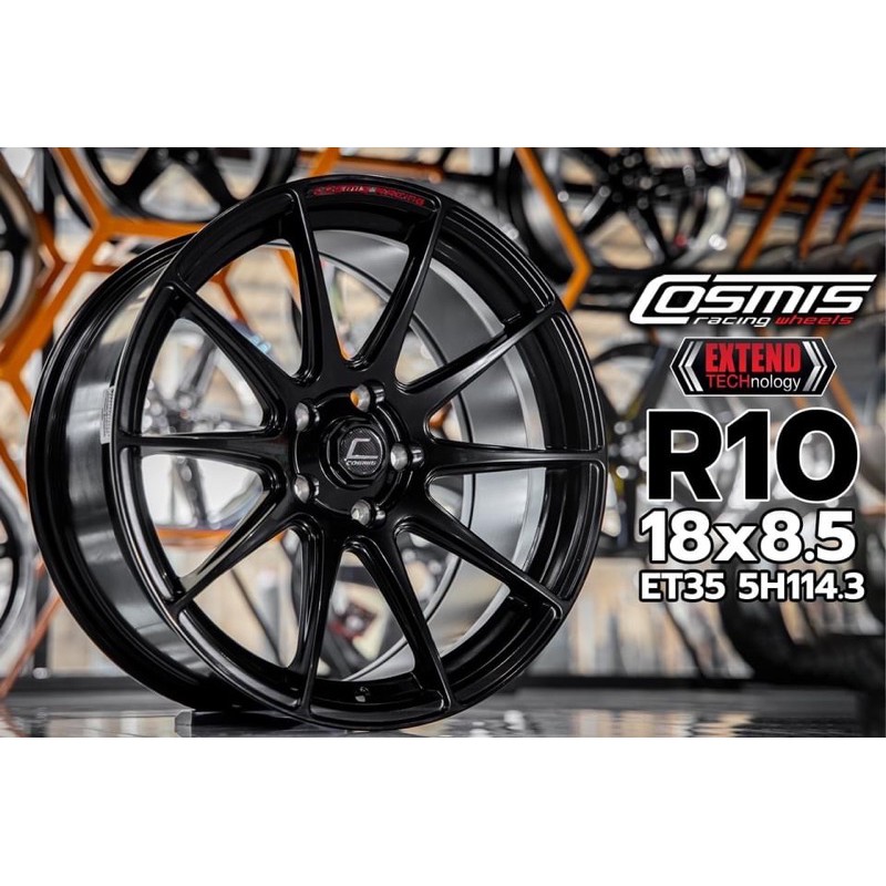 ล้อแม็กซ์ Cosmis R10 ขอบ 18 5 รู 114 สวย สปอร์ต ลดอีก 2000 ราคาต่อสี่วง ดูดีมีระดับ