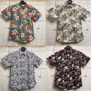 เสื้อเชิ้ตฮาวายลายดอก‼️ Hawaii ไซค์ m l xl ผ้าcotton💯% เนื้อผ้านิ่มสวมใส่สบายไม่ร้อน ใส่ได้ทั้งชายและหญิง