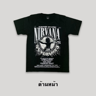 เสื้อยืดแขนสั้นวงร็อค (Nirvana)