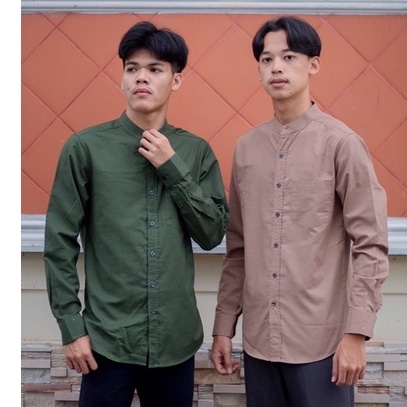 👔เสื้อเชิ้ตคอจีน 4กระดุมแขนยาว 20สี👔ผ้า Oxford ทรงเข้ารูปเล็กน้อย คัตติ้งเนี๊ยบมากกกกก​ - รูปที่ 5