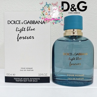 Dolce &amp; Gabbana Light Blue Forever Pour Homme Eau De Parfum For Men 100 ml. ( Tester Box )..