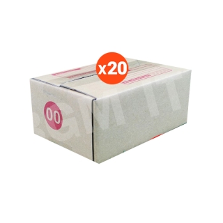  โค้ด INCL8LZ เหลือ 10฿ กล่องไปรษณีย์ กล่องพัสดุ 00พิมพ์ | 20ใบ