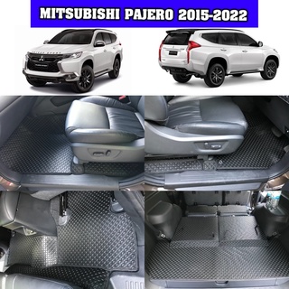 พรมปูพื้นรถยนต์ลายกระดุม all new pajero2015-2020เต็มคัน  แถมฟรีแผ่นกันสึกพลาสติกอย่างดีมูลค่า250-.บาท