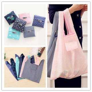 **พร้อมส่งในไทย** กระเป๋าลดโลกร้อน ถุงผ้าลดโลกร้อน กระเป๋าผ้า Shopping Bag กระเป๋าผ้าพับเก็บได้ 6 แบบ