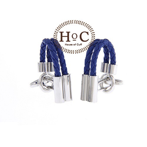 KEMEJA CUFFLINK CUFFLINKS CUFF BUTTONS FRENCH SHIRT CUFF LEATHER BLUE CUFFLINKS