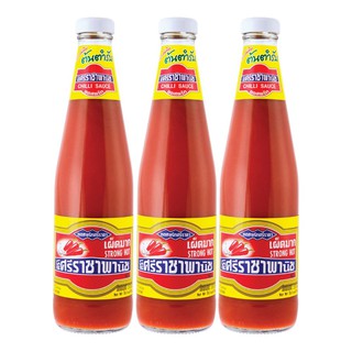 ✨นาทีทอง✨ ศรีราชาพานิช ซอสพริกเผ็ดมาก 570 กรัม x 3 ขวด Siracha Panich Chili Sauce 570 g x 3