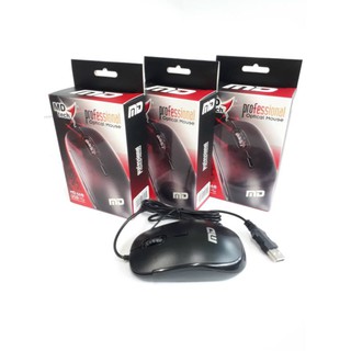 Mouse MD-TECH (MD-66)USB Black Optical เม้าส์สาย