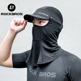 Rockbros หมวกกันแดด ผ้าเรยอน ยืดหยุ่นสูง อเนกประสงค์ เหมาะกับฤดูร้อน สําหรับผู้ชาย และผู้หญิง ขี่จักรยานไฟฟ้า