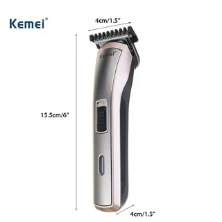 Kemei ปัตตาเลี่ยนไร้สาย KM-418 ปัตตาเลี่ยนตัดผมไฟฟ้า [แถมฟรี! หวีกรอง 3 เบอร์] พร้อมส่ง