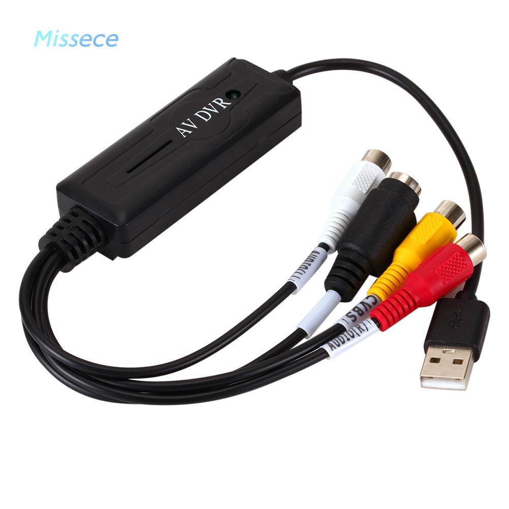 Missece Usb 2.0 อะแดปเตอร์แปลงการ์ดวิดีโอ Usb To Rca สําหรับ Dv/Hi8/Vhs Tv Dvd คุณภาพดี #8