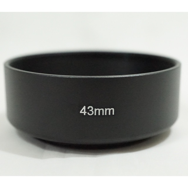 Metal Lens Hood 43 mm Standard Lens Universal Screw-in 43mm