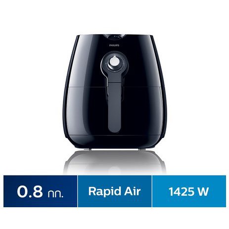 หม้อทอดไร้น้ำมัน Philips Airfryer สีดำ รุ่น HD9218