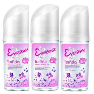 เอเวอร์เซ้นส์ โรลออน สูตรโยเกิร์ต เอ็กซ์ตร้าไวท์ ขนาด 25ml แพ็คละ3ขวด++Eversence Rollon YOGURT EXTRA WHITE++