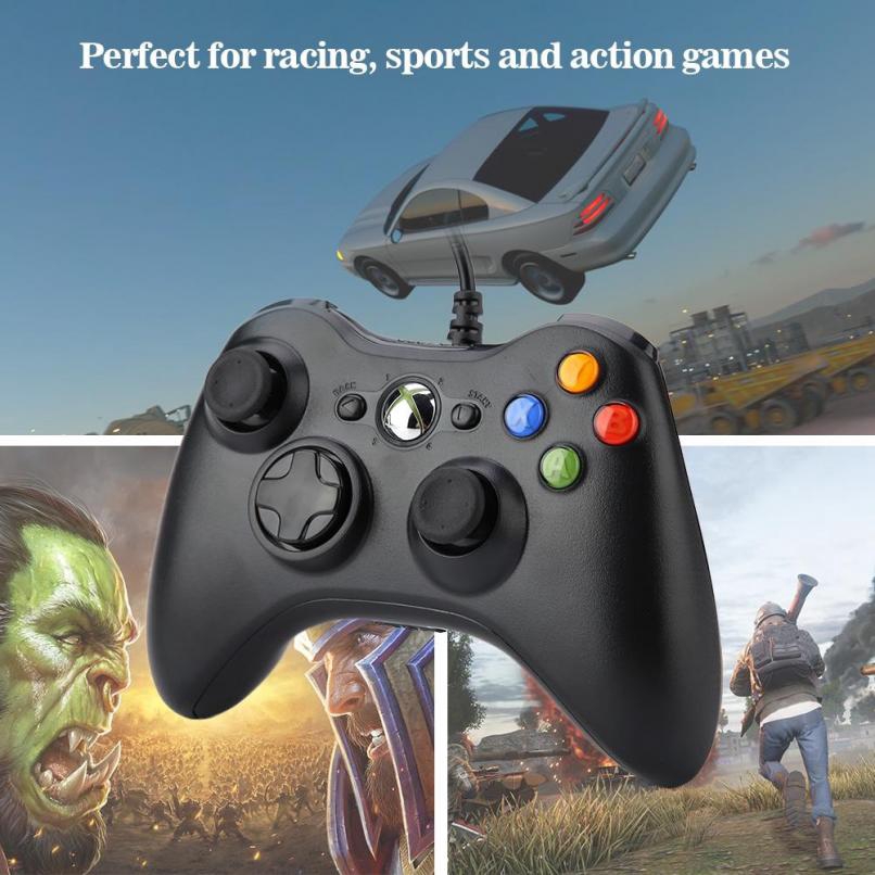 ตัวควบคุม Gamepad：USB Wired Shock Game Controller Gamead Joystick 360 ...