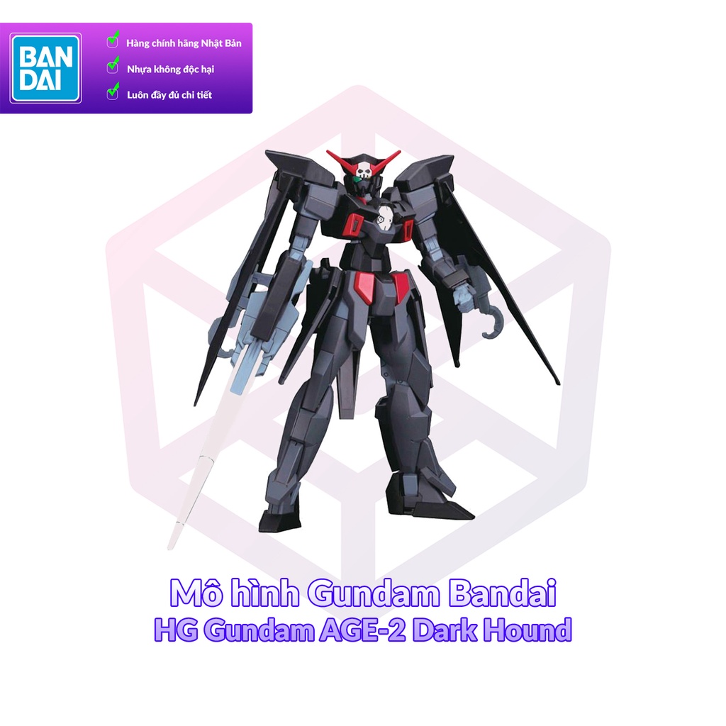 กันดั ้ มรุ ่ น Bandai HG Gundam AGE-2 Dark Hound 1 / 144 [GDB ] [BHG ]