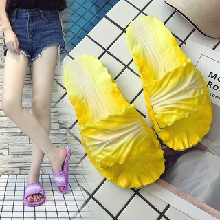 👣🥬รองเท้าผักกาด👣🥬 รองเท้าแตะ